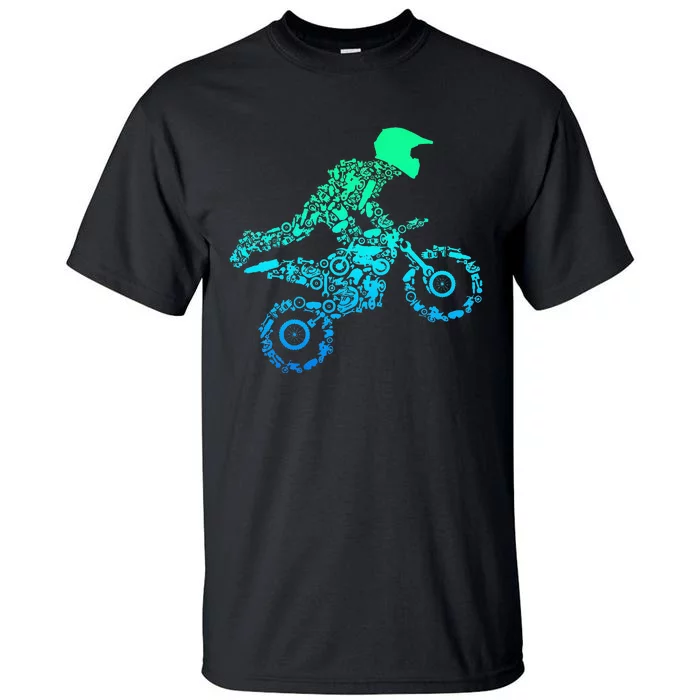 Dirt Bike Rider Motocross Enduro Dirt Biking Gifts Tall T-Shirt