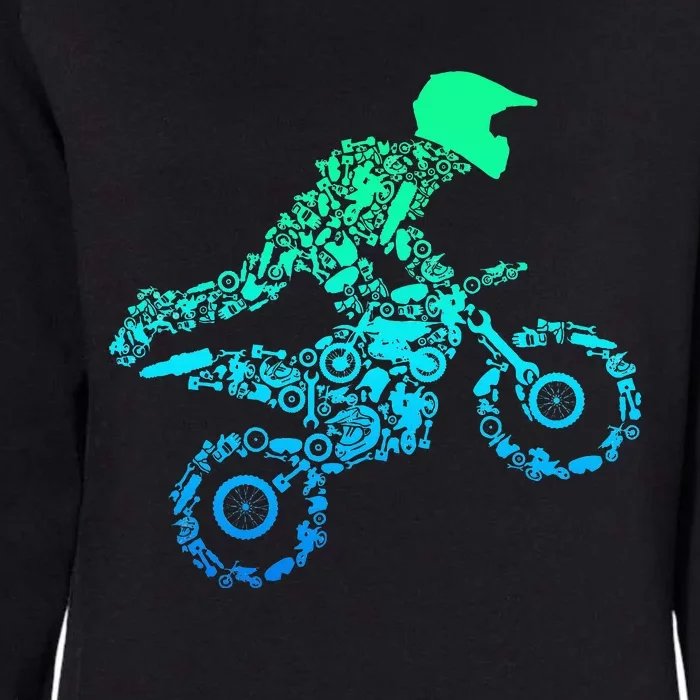 Dirt Bike Rider Motocross Enduro Dirt Biking Gifts Womens California Wash Sweatshirt