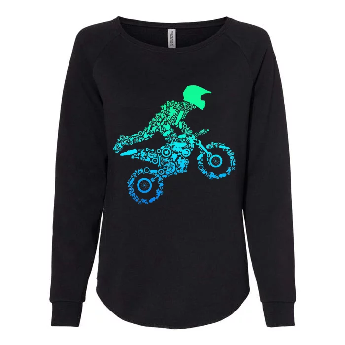 Dirt Bike Rider Motocross Enduro Dirt Biking Gifts Womens California Wash Sweatshirt