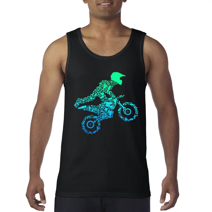 Dirt Bike Rider Motocross Enduro Dirt Biking Gifts Tank Top