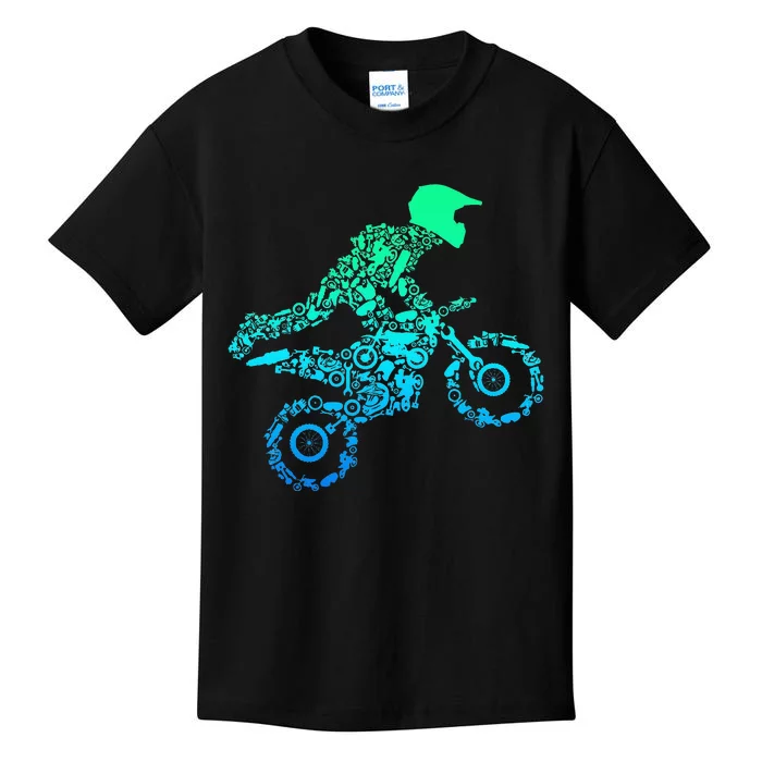 Dirt Bike Rider Motocross Enduro Dirt Biking Gifts Kids T-Shirt