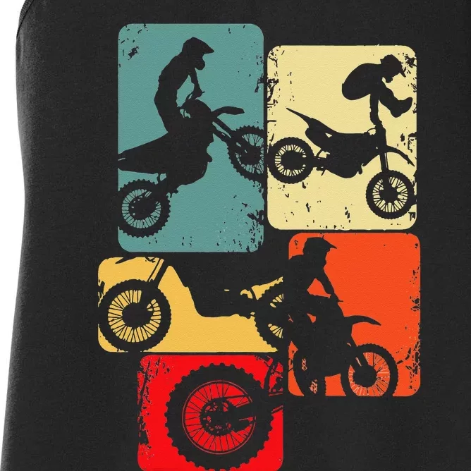 Dirt Bike Rider Motocross Enduro Dirt Biking Women's Racerback Tank