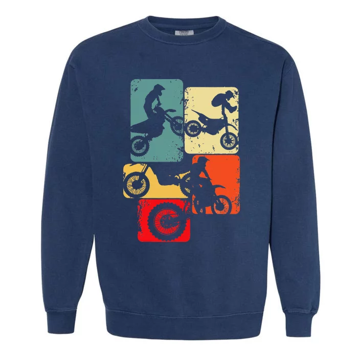 Dirt Bike Rider Motocross Enduro Dirt Biking Garment-Dyed Sweatshirt