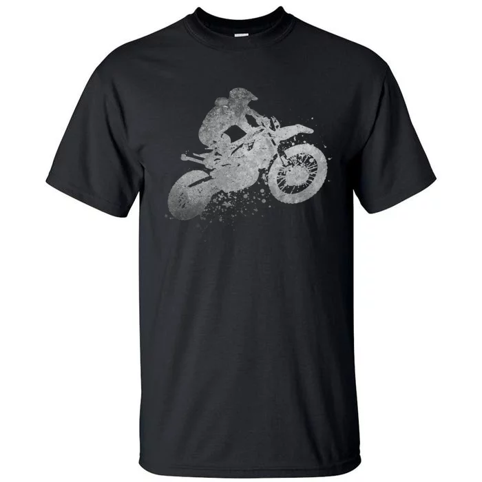 Dirt Bike Rider Racing Extreme Sports Vintage Teen Boy Tall T-Shirt