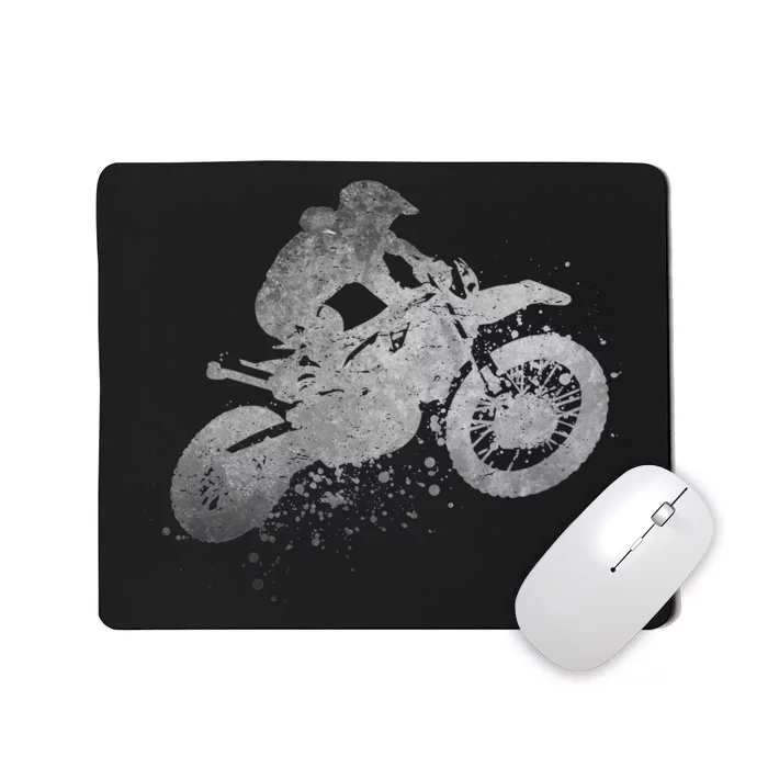 Dirt Bike Rider Racing Extreme Sports Vintage Teen Boy Mousepad