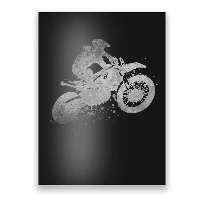 Dirt Bike Rider Racing Extreme Sports Vintage Teen Boy Poster