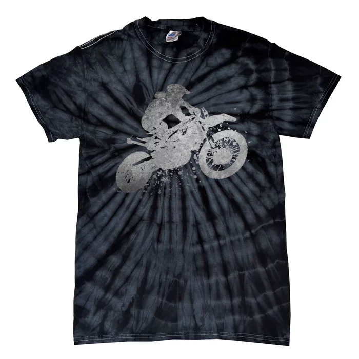 Dirt Bike Rider Racing Extreme Sports Vintage Teen Boy Tie-Dye T-Shirt