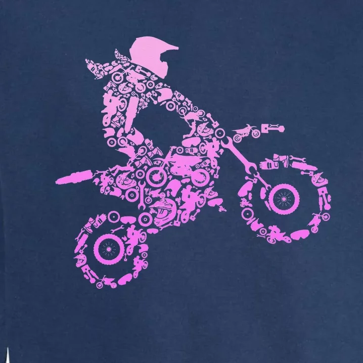 Dirt Bike Rider Motocross Enduro Dirt Biking Garment-Dyed Sweatshirt