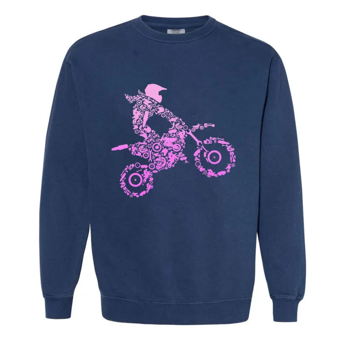 Dirt Bike Rider Motocross Enduro Dirt Biking Garment-Dyed Sweatshirt