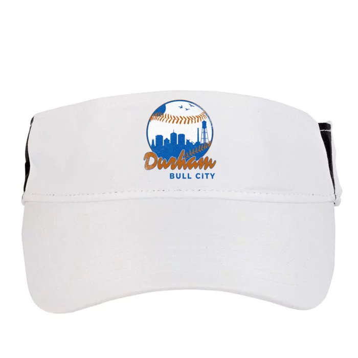 Durham Baseball Skyline Classic Bull City North Carolina Adult Drive Performance Visor