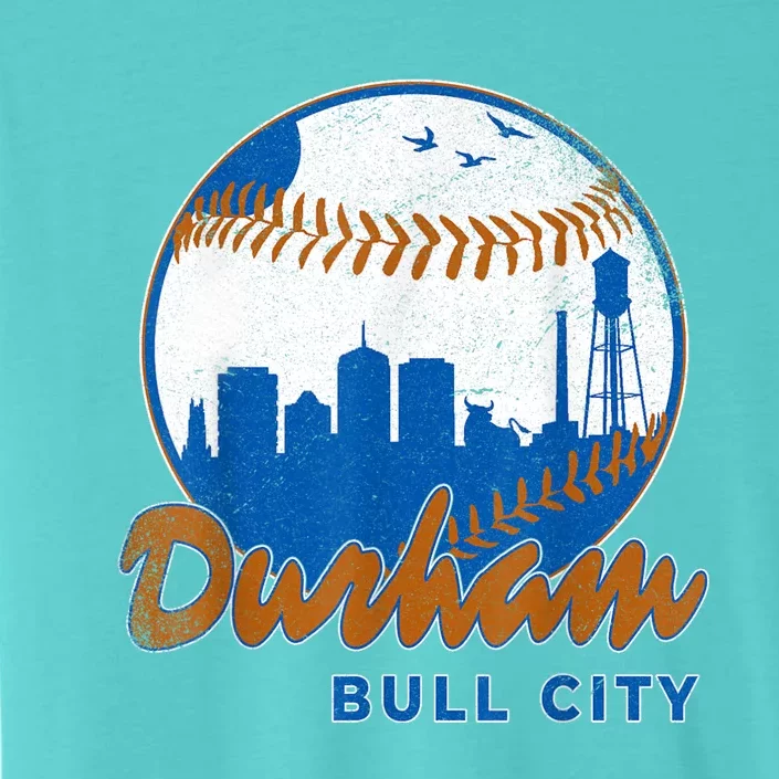 Durham Baseball Skyline Classic Bull City North Carolina ChromaSoft Performance T-Shirt