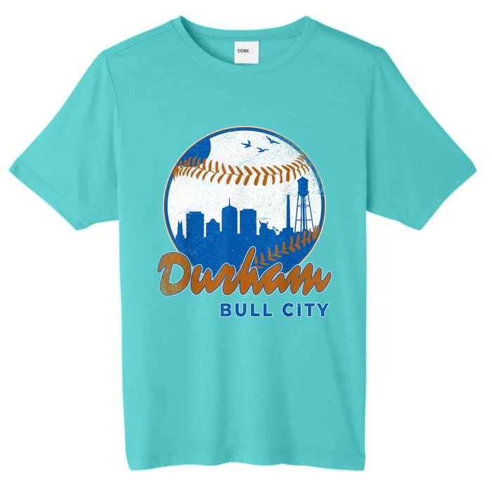 Durham Baseball Skyline Classic Bull City North Carolina ChromaSoft Performance T-Shirt