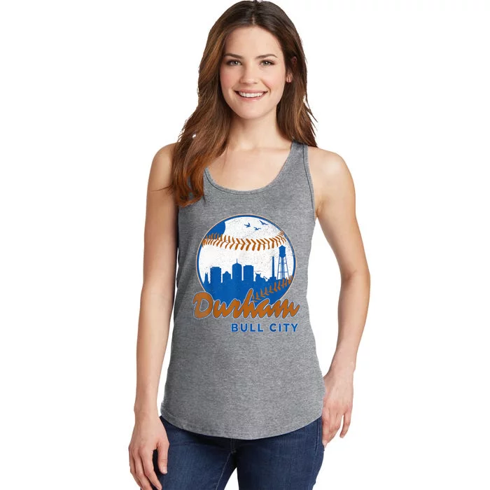 Durham Baseball Skyline Classic Bull City North Carolina Ladies Essential Tank