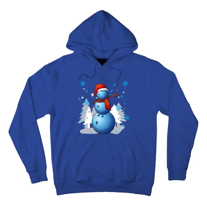 Dabbing Bowling Snow Christmas Funny Dab Ball Cool Gift Tall Hoodie