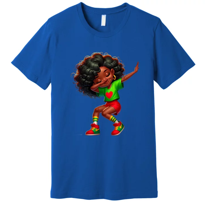 Dabbing Brown Skin Princes Junenth 1865 Great Gift Premium T-Shirt