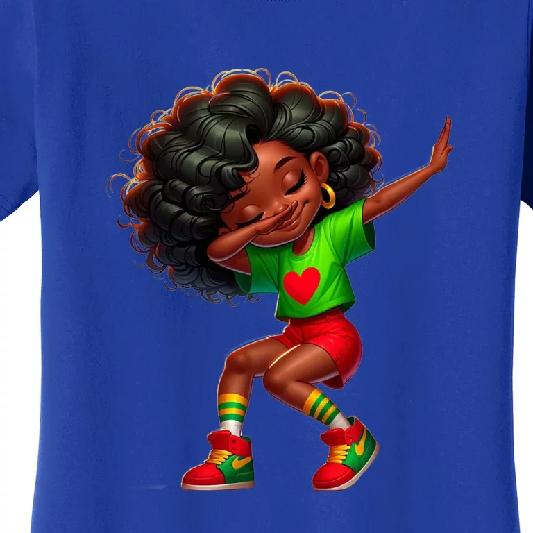 Dabbing Brown Skin Princes Junenth 1865 Great Gift Women's T-Shirt