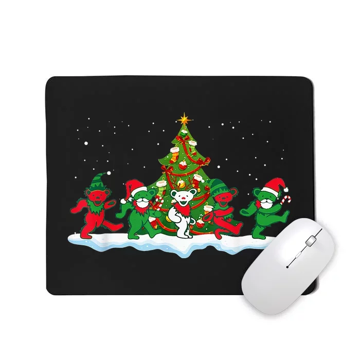 Dancing Bears Santa Elf Bear Xmas Gift Christmas Mousepad