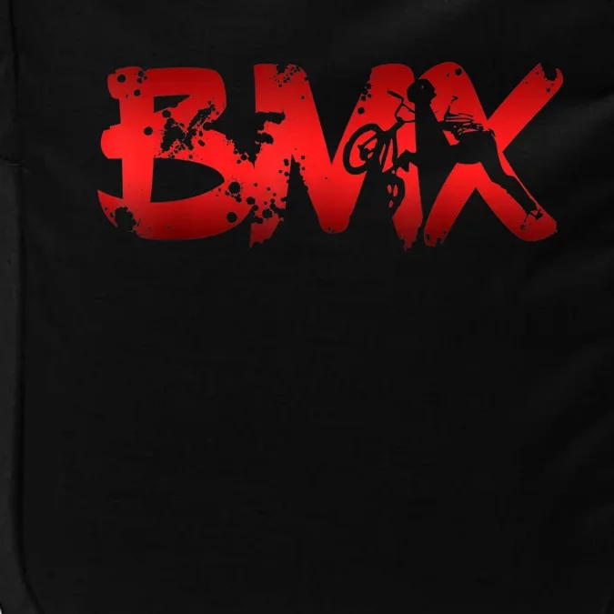 Distressed BMX Shirt For Men Women Kids & Bike Riders TShirt Impact Tech Backpack