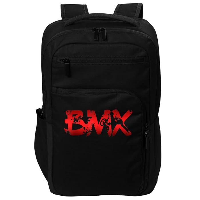 Distressed BMX Shirt For Men Women Kids & Bike Riders TShirt Impact Tech Backpack