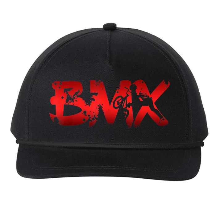 Distressed BMX Shirt For Men Women Kids & Bike Riders TShirt Snapback Five-Panel Rope Hat