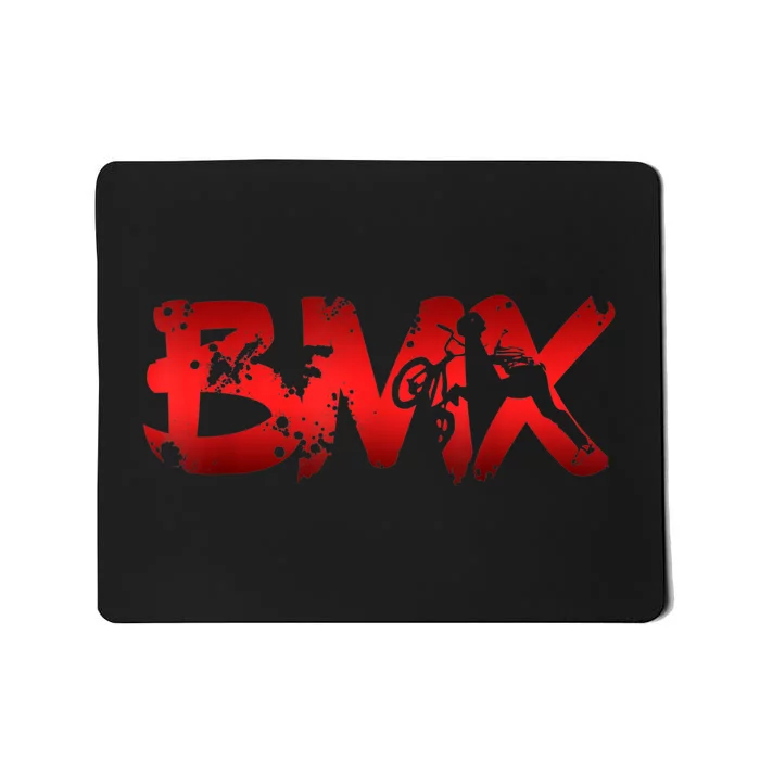 Distressed BMX Shirt For Men Women Kids & Bike Riders TShirt Mousepad