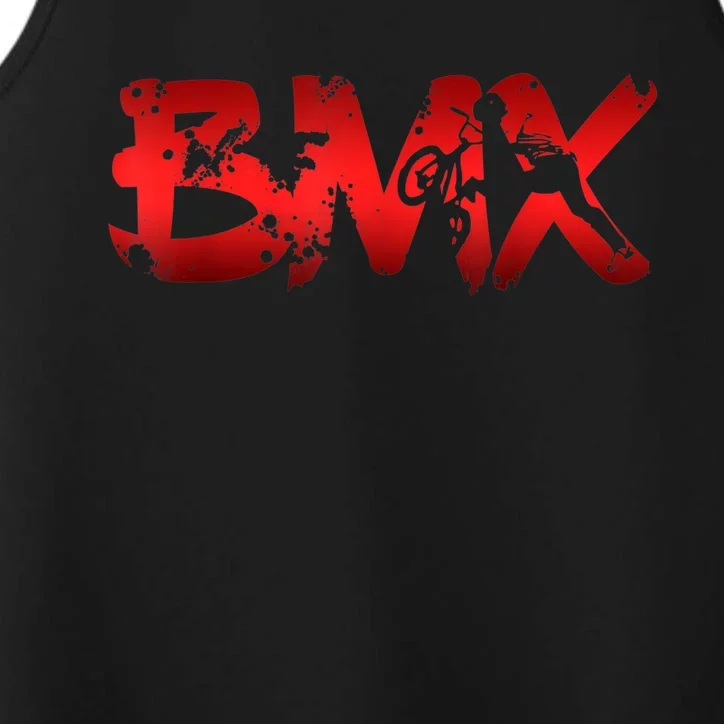 Distressed BMX Shirt For Men Women Kids & Bike Riders TShirt Performance Tank