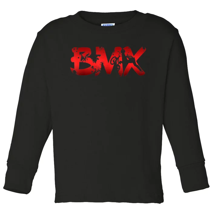 Distressed BMX Shirt For Men Women Kids & Bike Riders TShirt Toddler Long Sleeve Shirt