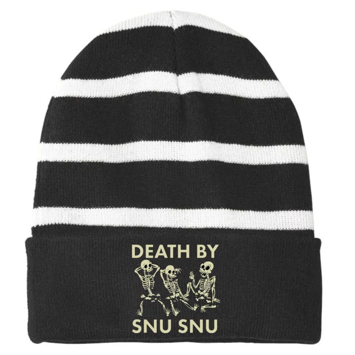 Death By Snusnu Striped Beanie with Solid Band