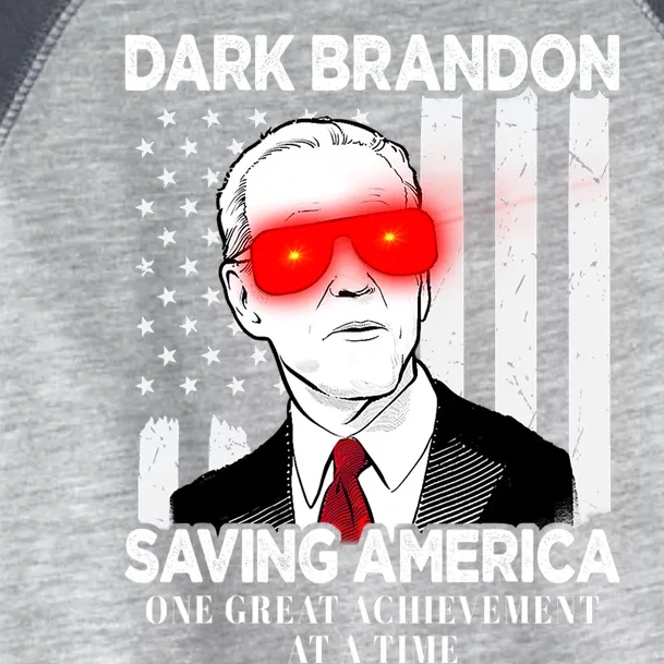 Dark Brandon Saving America Funny Biden Design Toddler Fine Jersey T-Shirt