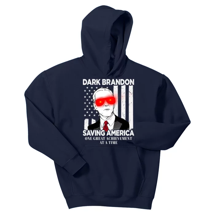 Dark Brandon Saving America Funny Biden Design Kids Hoodie