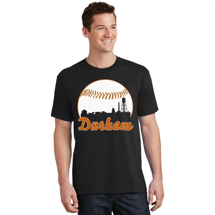 Durham Baseball Skyline North Carolina T-Shirt