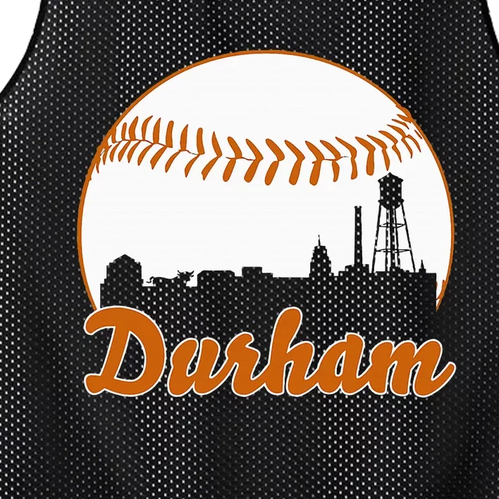 Durham Baseball Skyline North Carolina Mesh Reversible Basketball Jersey Tank