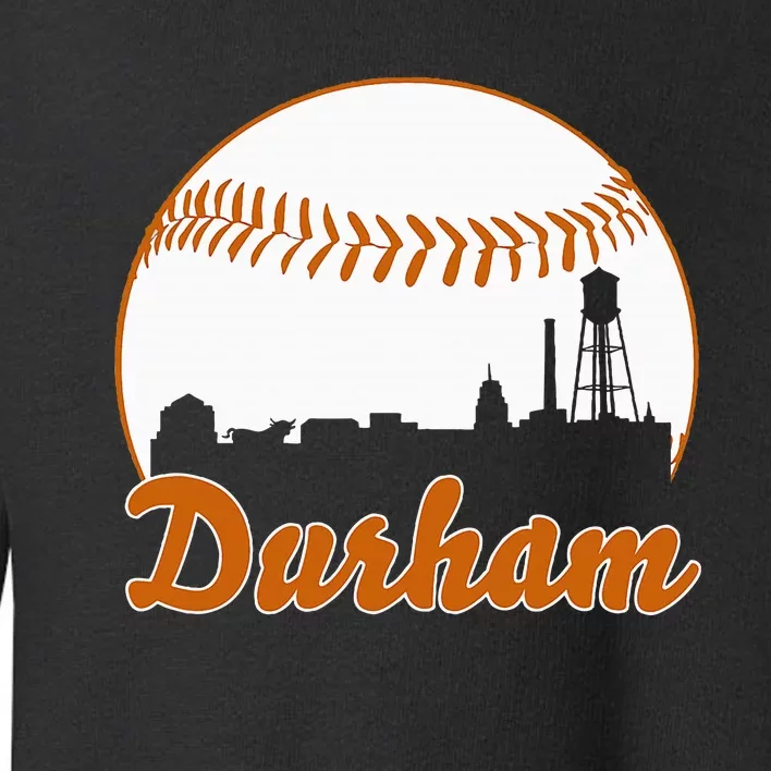 Durham Baseball Skyline North Carolina Toddler Sweatshirt