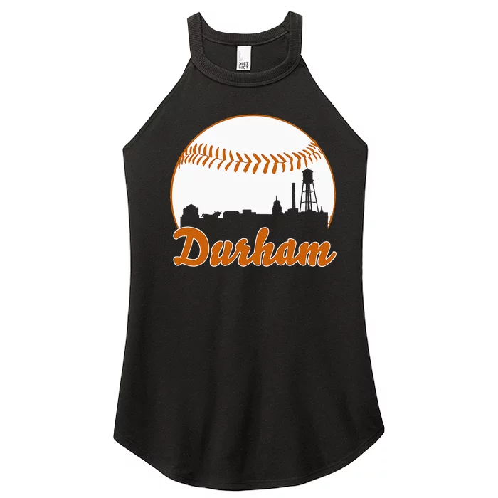 Durham Baseball Skyline North Carolina Women’s Perfect Tri Rocker Tank