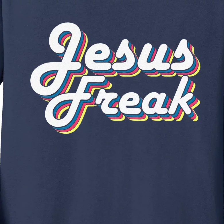 Devotional Bible Scripture Jesus Freak Christian Kids Long Sleeve Shirt