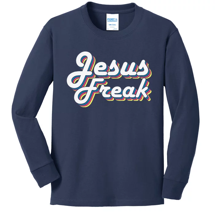 Devotional Bible Scripture Jesus Freak Christian Kids Long Sleeve Shirt