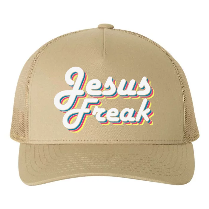 Devotional Bible Scripture Jesus Freak Christian Yupoong Adult 5-Panel Trucker Hat