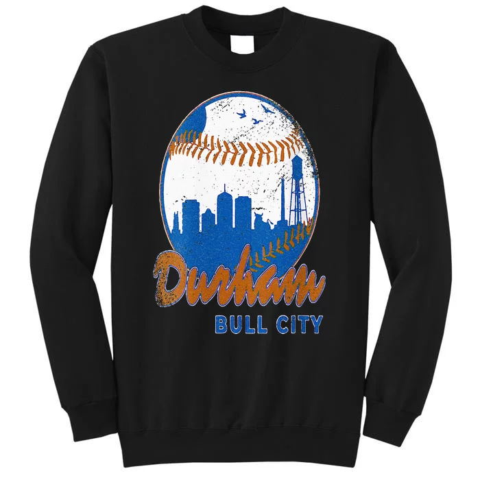 Durham Baseball Skyline Classic Bull City North Carolina Sweatshirt