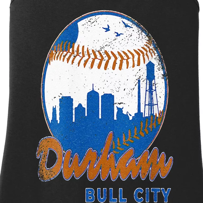 Durham Baseball Skyline Classic Bull City North Carolina Ladies Essential Tank