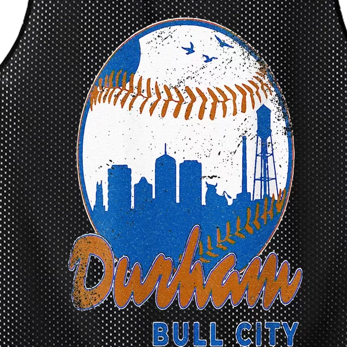 Durham Baseball Skyline Classic Bull City North Carolina Mesh Reversible Basketball Jersey Tank