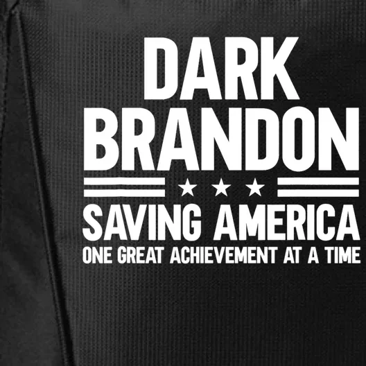 Dark Brandon Saving America Trending City Backpack