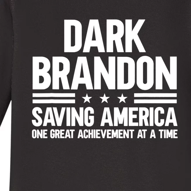 Dark Brandon Saving America Trending Baby Long Sleeve Bodysuit