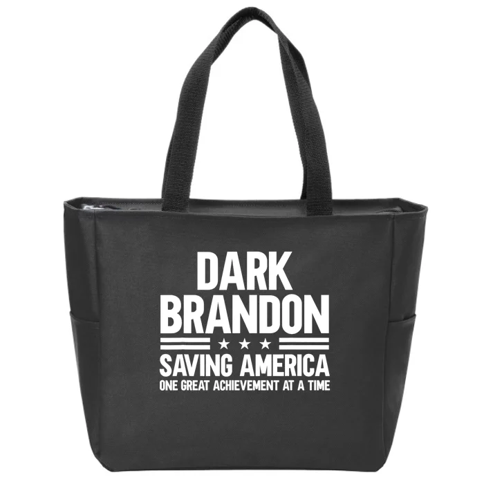 Dark Brandon Saving America Trending Zip Tote Bag