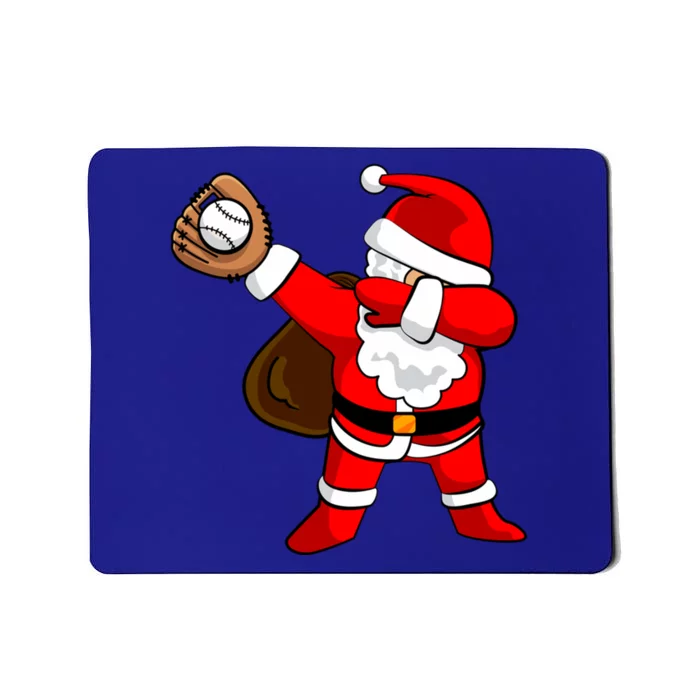 Dabbing Baseball Santa Christmas Funny Dab Ball Cute Gift Mousepad