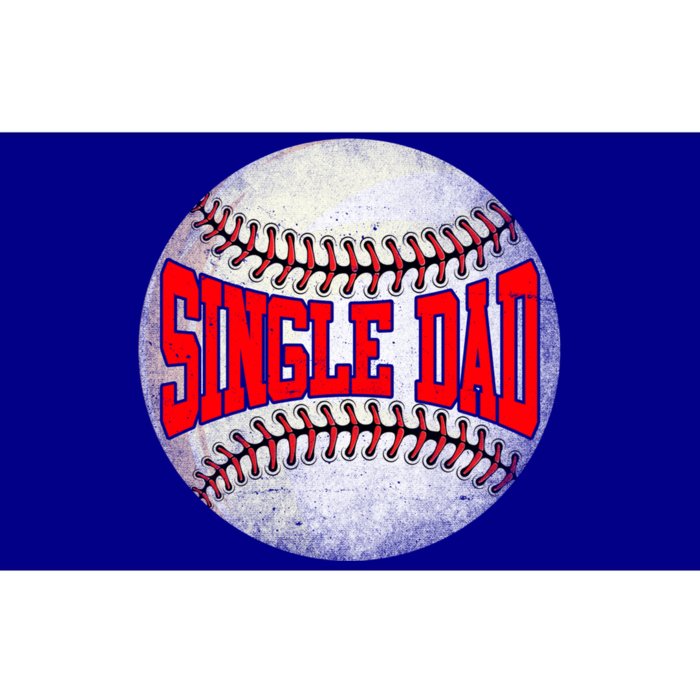 Distressed Baseball Single Dad Funny Fathers Day Gift Bumper Sticker