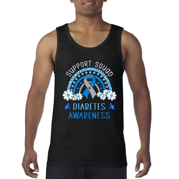 Diabetes Blue Support Squad Diabetes Awareness Tank Top