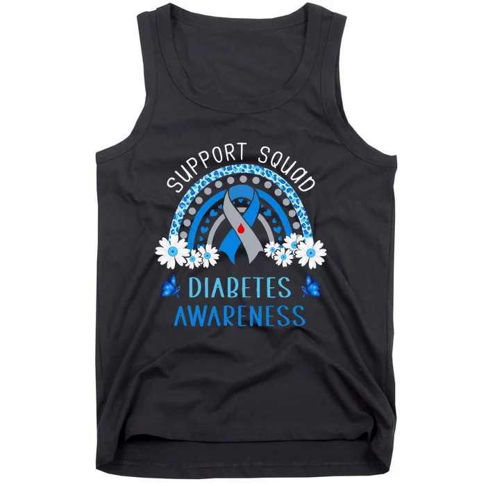 Diabetes Blue Support Squad Diabetes Awareness Tank Top