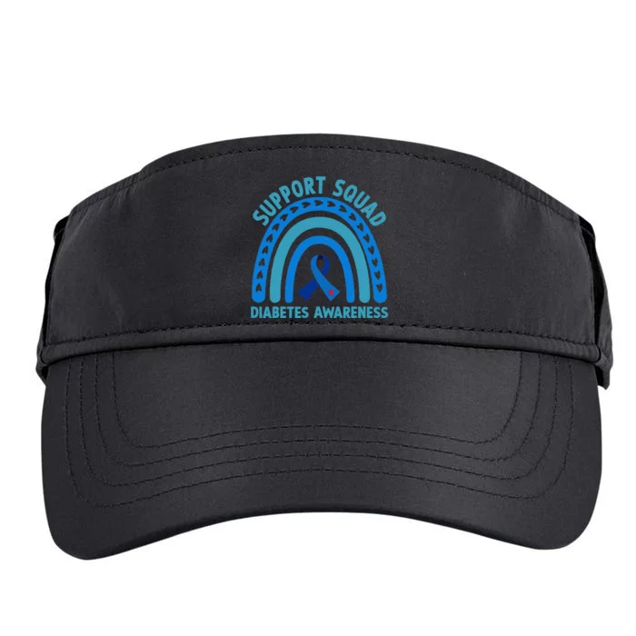 Diabetes Blue Support Squad Diabetes Awareness Adult Drive Performance Visor