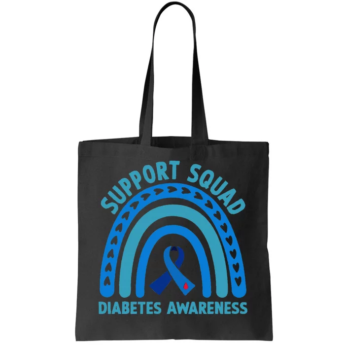 Diabetes Blue Support Squad Diabetes Awareness Tote Bag