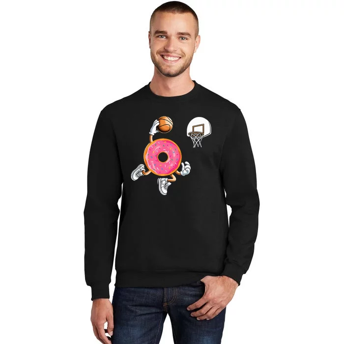 Donut Basketball Sports Donut Lover Tall Sweatshirt